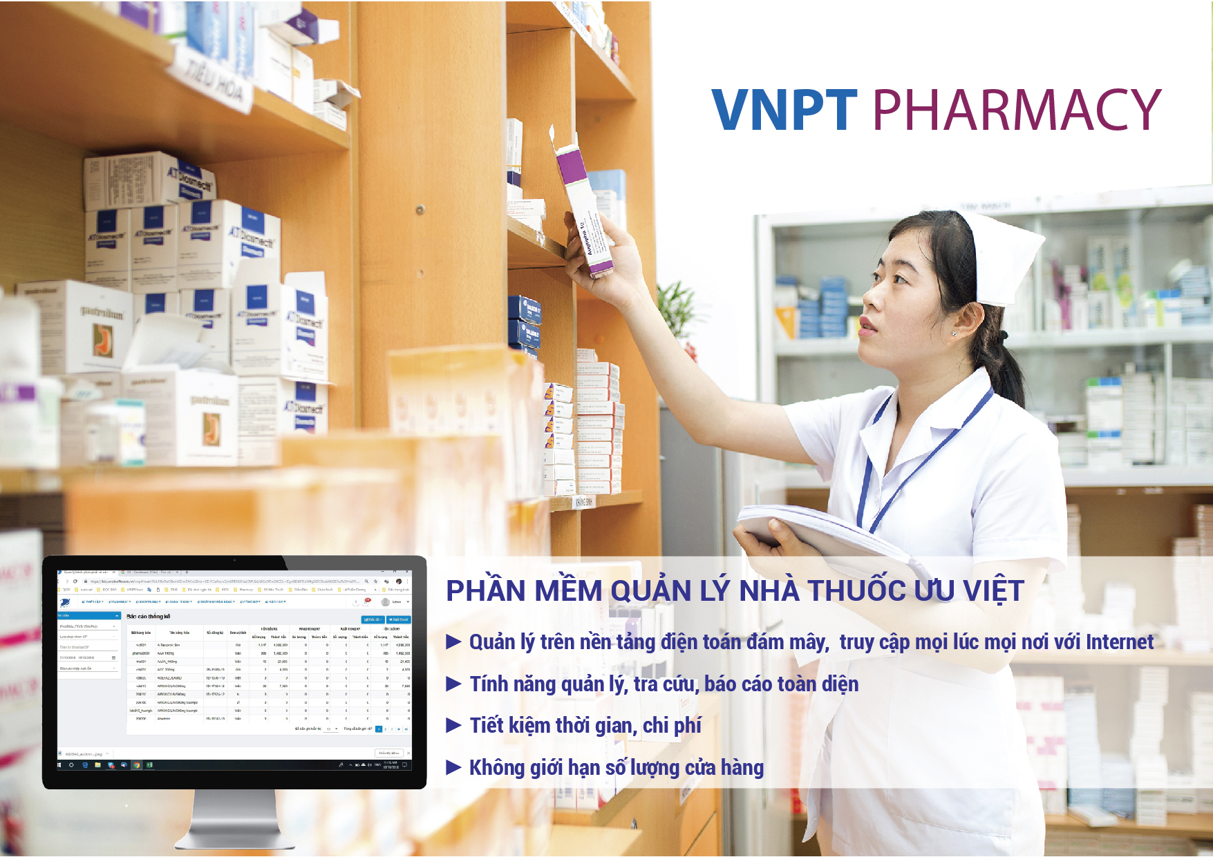 Quản[-]lý[-]và[-]doanh[-]thu[-]thuốc[-]tăng[-]cao[-]nhờ[-]VNPT[-]Pharmacy